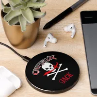 Personalized Jolly Roger (Cutlass)  Wireless Charger