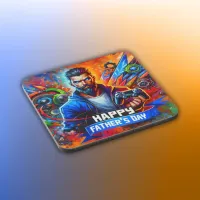 Happy Father's Day Daddy Gamer | Beverage Coaster