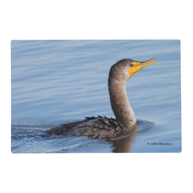 Profile of a Double-Crested Cormorant Placemat