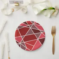 Elegant Geometrical Wedding Paper Plates