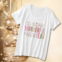 Vintage Christmas It's the Most Wonderful Time Plus Size T-Shirt