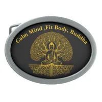 Buddha Beneath Sacred Tree  Belt Buckle