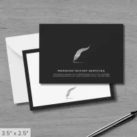 Elegant Notary Service Note Card