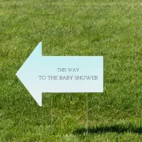 Blue Baby Shower | This Way| Sign