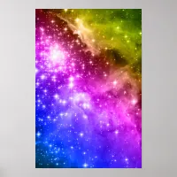 Rainbow Stars Poster