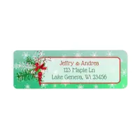 Winter Wedding Ornamental Address Labels