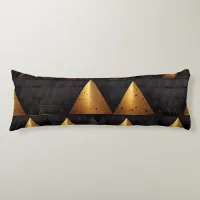 Golden Pyramid Pattern Body Pillow