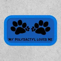 Patch - Polydactyl Paw Prints and Text