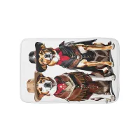 Dog Cowboys Bath Mat