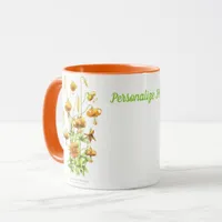 Orange Tiger Lillies Personalized Mug