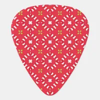 Christmas Holiday Charm Pattern 04 -  Guitar Pick