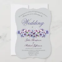 Romantic and Poetic Pastel Lilac Watercolor Invitation