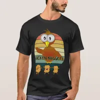 Funny Shocked Chicken Happy Kawaii Chicken Nuggets T-Shirt