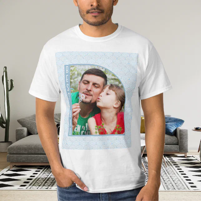 Best Dad Photo Half Arch T-Shirt