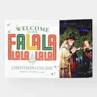 Family Christmas Karaoke Church Carols Service  Banner