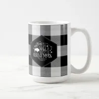 Wild Wonderful Christmas Black Buffalo Plaid ID604 Coffee Mug