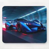 Neon Nightspeed Super Car Mouse Pad