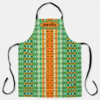 Bright Colored Abstract Pattern Apron