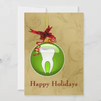 green Dentist Holiday Cards