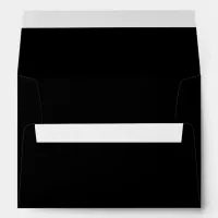 Minimalist Solid Color Black Envelope