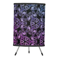 Blue Purple Pink Abstract Tripod Lamp