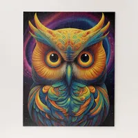 Cosmic Owl of Wisdom Jigsaw Puzzle