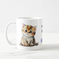 Childless Cat Lady for Kamala Cute Kitten Coffee Mug