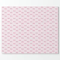 Pink Bows Baby Girl Baby Shower Gift Wrap
