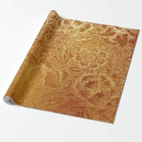 Gold Foil Thanksgiving Wrapping Paper