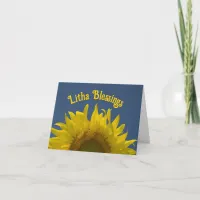 Yellow Sunflower Rising Litha Summer Solstice Card