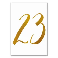 Table Numbers - Casual Brush Script Typography -23