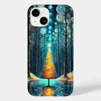 Iridescent Holiday Dream 🎄 Glowing Christmas Tree Case-Mate iPhone 14 Case