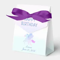 Personalized Whimsical Happy Birthday Unicorn Favor Boxes