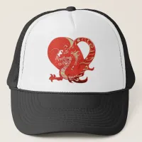 Dragon Heart Valentine Trucker Hat