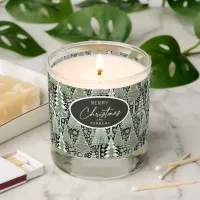 Green Earth Christmas Pattern#6 ID1009 Scented Candle
