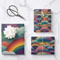 Rainbows Wrapping Paper Sheets