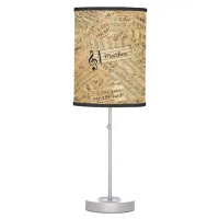 Pieces of Vintage Music IDE389 Table Lamp