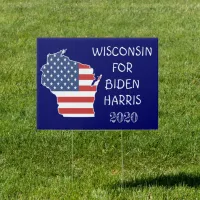 Wisconsin for Biden Harris 2020 Presidential Sign