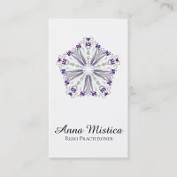 *~* Energy Healer Yoga Reiki Massage Mandala Business Card