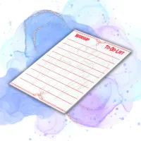 Christian Worship To-Do-List Red | Notepad