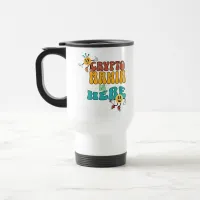 Crypto Mania Retro Colorful Travel Mug