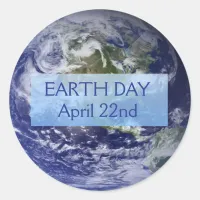 Earth Day April 22nd Stickers