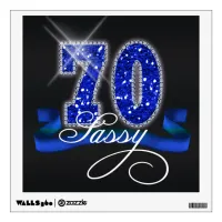 Sassy Seventy Sparkle Wall Sticker