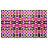 Colorful Modern Girly Trendy Geometric Pattern Fabric