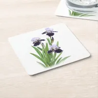 Iris Trio Square Paper Coaster