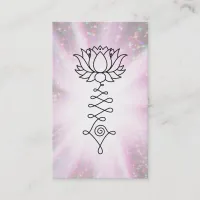 *~* Sparkle Rays Reiki Energy Healing Lotus Business Card