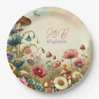 Personalized Cottage Core Wedding  Paper Plates