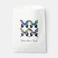 Aqua, Pink, and Yellow -  Elegant Butterflies Favor Bag