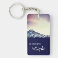 *~* Purple Lavender Mountains Encouragement LOA Keychain