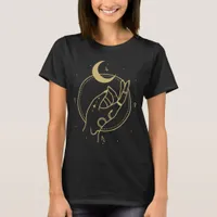 Occult Gold Hand and Moon T-Shirt